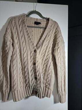 Pendleton Soft Cream Cable Knit Sweater